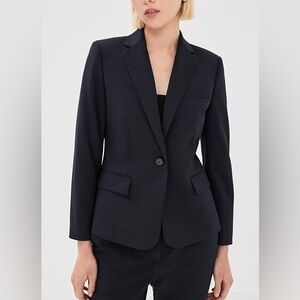 Banana Republic Factory Cotton Black Blazer